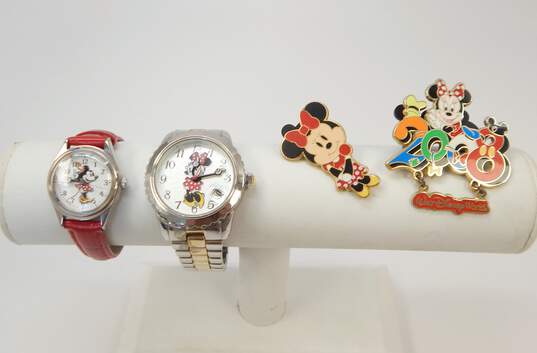 Disney Minnie Mouse Enamel Pins & Quartz Watches image number 1