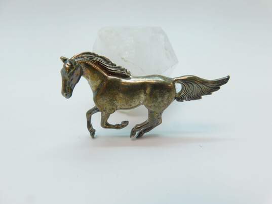 Artisan 925 Figural Horse Brooches 34.1g image number 2