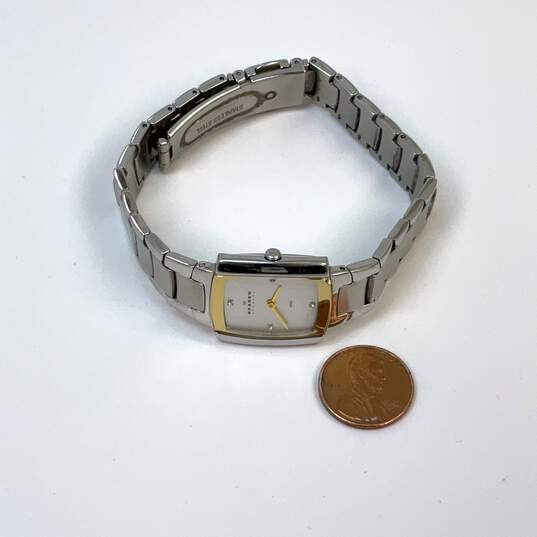Designer Skagen 588SGX Stainless Steel Square Dial Quartz Analog Wristwatch image number 3