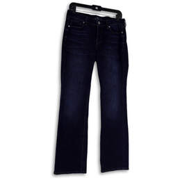 Womens Blue Denim Medium Wash Pockets Comfort Bootcut Leg Jeans Size 8/29