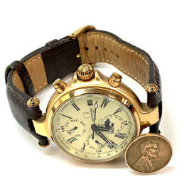 Designer Steinhausen TW381RG Gold-Tone Leather Strap Analog Wristwatch alternative image