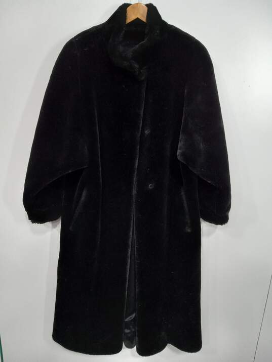 Saks Fifth Avenue Marvin Richards Faux Fur Coat Women's Size M image number 1