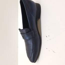 OPP Walking Time Navy Blue Leather Loafers Men's Size ? alternative image