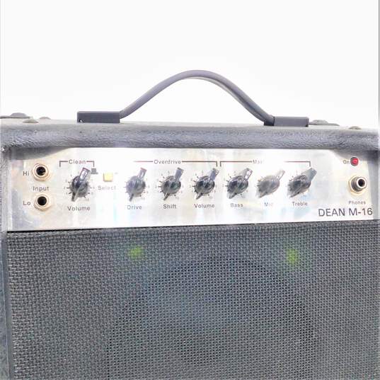 Dean Brand M-16 Model Black Electric Guitar Amplifier image number 2