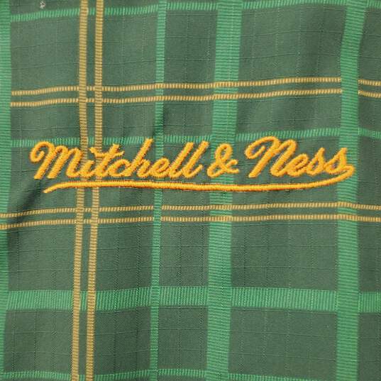 Mitchell & Ness MLB Men Green Plaid A's Jacket XL image number 7