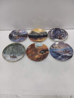 Set of6 Faces of Nature Plates