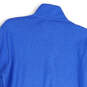 NWT Mens Blue Long Sleeve 1/4 Zip Mock Neck Pullover Sweatshirt Size X-Large image number 4