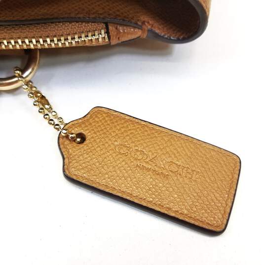 COACH F25397 Mini Lillie Carryall Brown Leather Shoulder Satchel bag image number 8