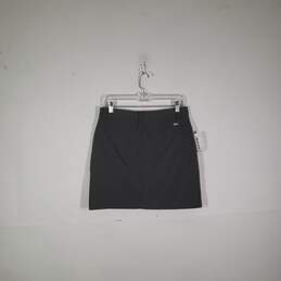 Womens Regular Fit Flat Front Slash Pockets Activewear Short Skort Size 2 alternative image