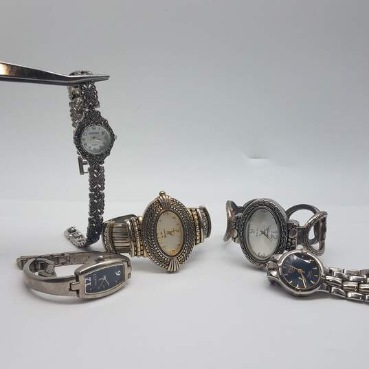 Vintage Unique design Lady's Stainless Steel Cuff and Bangle Watches Collection image number 1