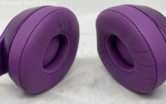 Beats By Dr. Dre Purple Built-In Microphone Ear-Cup Over The Ear Headphones image number 3