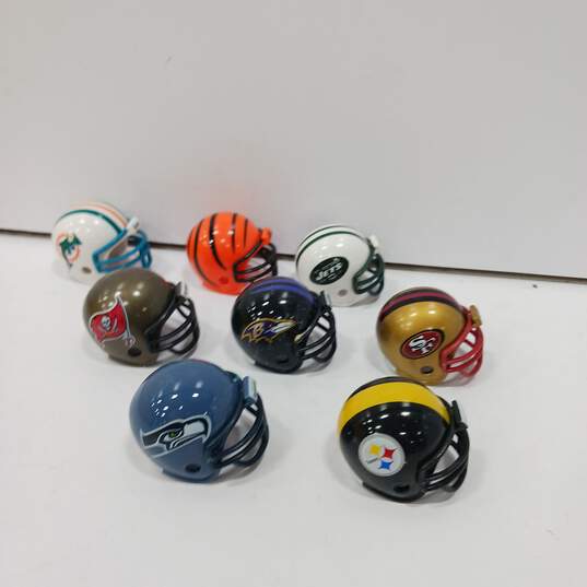 Lot of Miniature Football Helmets & Accessories Bundle image number 6