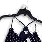 NWT Womens Blue Polka Dot V-Neck Spaghetti Strap Pullover Camisole Top Sz 2 image number 3