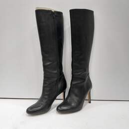 Saks 5th Ave Women's Tall Black Stiletto Heeled Boots Size 6 alternative image