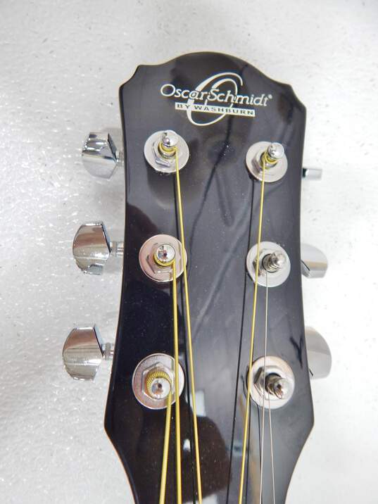 Oscar Schmidt by Washburn Model OD45CBPAK-W Acoustic Guitar w/ Soft Gig Bag image number 4