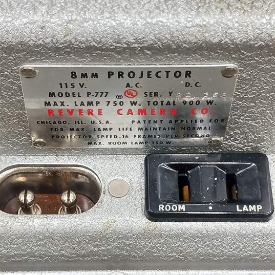 Vintage Revere Electronic Film Projector in Case image number 7
