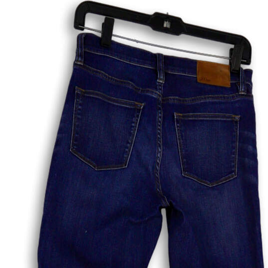 Womens Blue Denim Medium Wash Pockets Stretch Skinny Jeans Size 27 image number 4