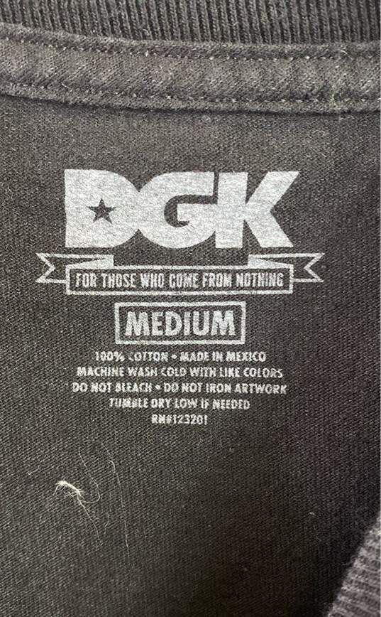 DGK Men Black Graphic T Shirt M image number 3
