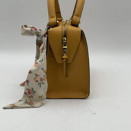Womens Yellow Leather Double Handle Detachable Strap Shoulder Bag Purse alternative image