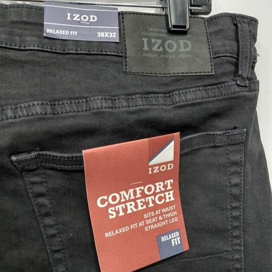 Izod Relaxed Fit Comfort Stretch Jeans Men's Size 38x32 image number 3