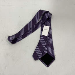 NWT Men's Purple Striped Silk Four In Hand Adjustable Pointed Necktie alternative image