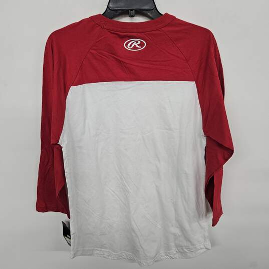 Rawlings Red & White Long Sleeve Shirt image number 2