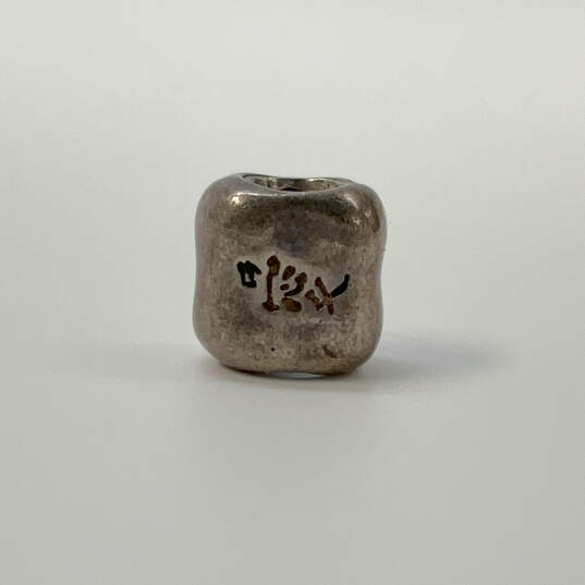 Designer Pandora 925 ALE Sterling Silver Chinese Symbol Beaded Charm image number 2