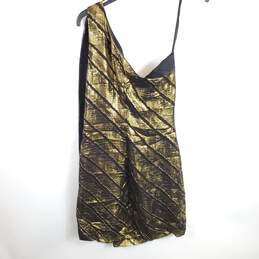 Trina Turk Women Black/Gold Metallic Dress Sz 10 alternative image