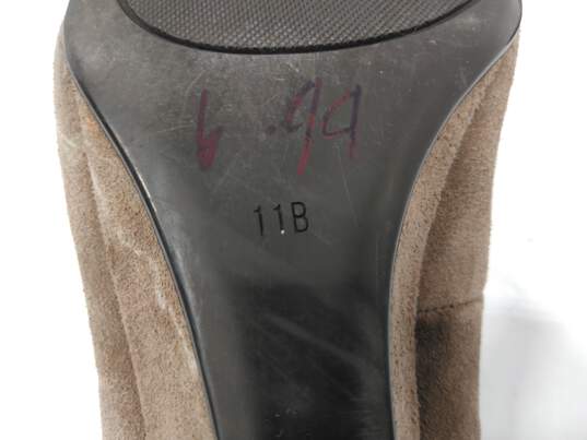 Lauren Ralph Lauren Women's Brown Surde Wedge Heel Slip On Shoes Size 11B image number 6