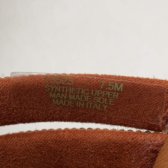 Womens Brown Sequin Open Toe Wedge Heel Slide Sandals Size 7.5 M image number 5