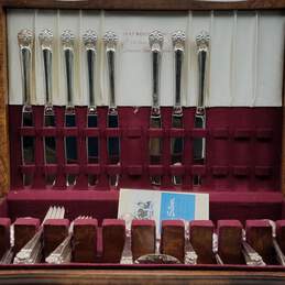 Roger Bros. 1847 Eternally Yours IS Silver Plate Flatware 70pcs 10.7lbs alternative image