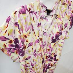 Women's Halogen Purple Petal Breeze Wrap Dress Size L alternative image