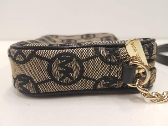 Michael Kors Hamilton MK Signature Canvas Mini Small Zip Case Crossbody Bag image number 6