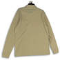 NWT Mens Tan Long Sleeve Spread Collar Polo Shirt Size Large image number 2