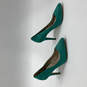 Womens 2814 Teal Pointed Toe Slip On Stiletto Pump Heels Size 40 image number 1