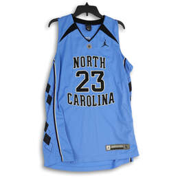 Mens Blue Black North Carolina Tar Heels Michael Jordan #23 Basketball Jersey Sz L
