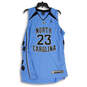 Mens Blue Black North Carolina Tar Heels Michael Jordan #23 Basketball Jersey Sz L image number 1