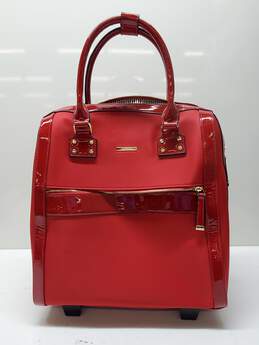 Simply Noelle Red Nylon Luggage Bag