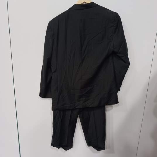 Calvin Klein Black Pin Striped 2pc Suit Men's Size 44L/Pants-40 image number 2