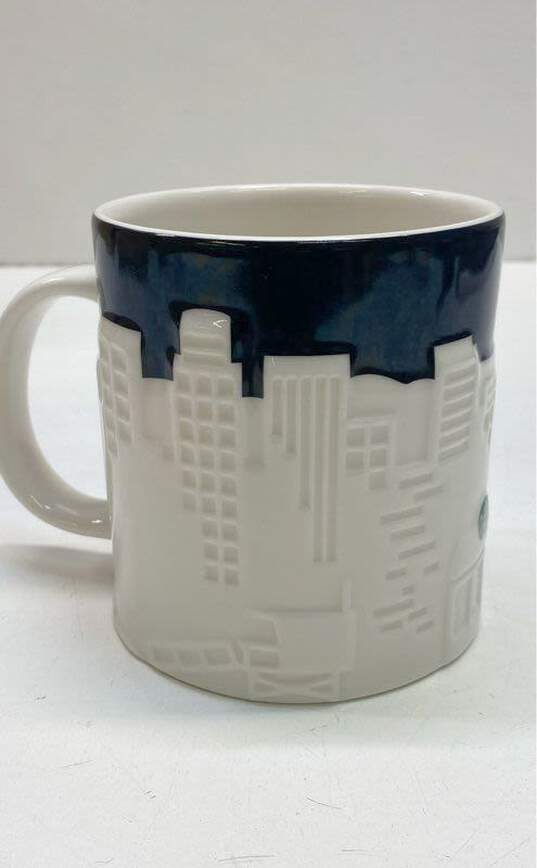 Starbucks City Mug Cup Relief Series Los Angeles black and white 16oz image number 5