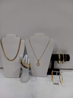 Bundle of Gold Tone Costume Jewelry