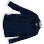 Mens Navy Blue Long Sleeve Spread Collar Button-Up Shirt Size 16-1/2(32/33) image number 1