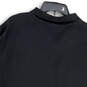 Mens Black Regular Fit Spread Collar Short Sleeve Polo Shirt Size XL image number 4