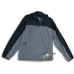 NWT Columbia Mens Gray Fleece Bugaboo Long Sleeve Full-Zip Jacket Size M
