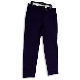 NWT Mens Blue Core Temp Flat Front Slim Fit Pockets Chino Pants Size 36x32