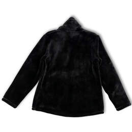 NWT Womens Black Mock Neck Long Sleeve Pockets Full-Zip Jacket Size Large alternative image
