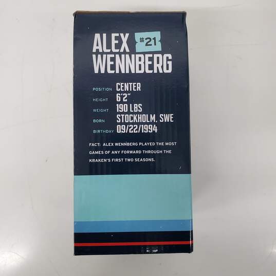 SEALED NHL Kraken Alex Wennberg Bobblehead image number 2