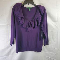 Lauren Ralph Lauren Women Purple Shirt L