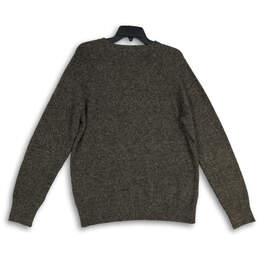 Mens Gray Long Sleeve Crew Neck Tight Knit Pullover Sweater Size Medium alternative image