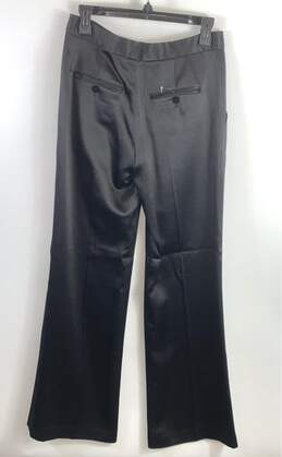 Theory Women Black Silk Trouser Pants Sz 4 alternative image